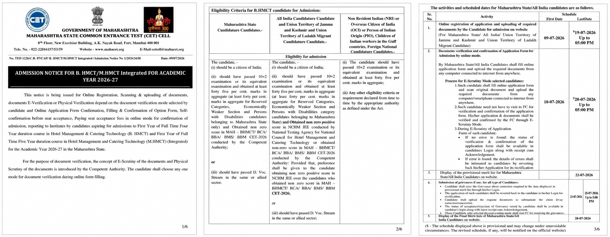 Admission Process 2026-27
